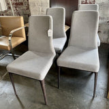 Set of 4 Roche Bobois Dining Chairs, Performance Fabric 18"W x 19"D x 36"T