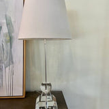 Acrylic Table Lamp 29"To Finial