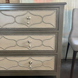 Silver Detailed Chest Of Drawers 48"L x 18"D x 37"T