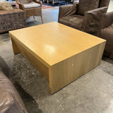 Crate & Barrel Coffee Table w/ Storage Drawers 44"W x 36"D x 16.5"T