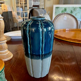 Blue & Grey Vase 12"T