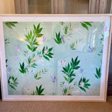 Large Framed Paul Marrot "Doves" 50"H x 61.5"W