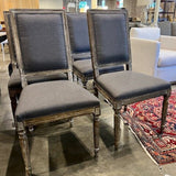 Set of 6 French Style Upholstered Dining Chairs 19.5"W x 22"D x 40"H