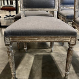 Set of 6 French Style Upholstered Dining Chairs 19.5"W x 22"D x 40"H