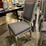 Set of 6 French Style Upholstered Dining Chairs 19.5"W x 22"D x 40"H