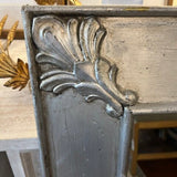 Silver Leaf Painted Wood Mirror 32"W x 38"T