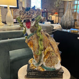 Large Multi Colored Temple Foo Dog 27"T x 14.5"W x 9.5"D