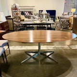 Midcentury Modern Oval Rosewood Dining Table AS IS 78"L x 48"W x 28"T