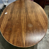 Midcentury Modern Oval Rosewood Dining Table AS IS 78"L x 48"W x 28"T
