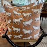 Pair of Schumacher Faubourg House Pillows 22.5 W" X 22.5 W