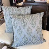 Pair Anne French Square Pillows 20" x 20"