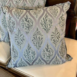 Pair Anne French Square Pillows 20" x 20"