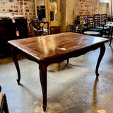 French Expanding Dinning Table with two Leaves 37.5 W X 54.5 D X 30.5" T Closed Expanded 98" L