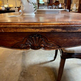 French Expanding Dinning Table with two Leaves 37.5 W X 54.5 D X 30.5" T Closed Expanded 98" L