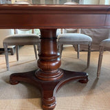 Legacy Furniture Pedistal Dining Table w/ Extension 46.5" W X 48" Diam - 70.5"L X 30" T
