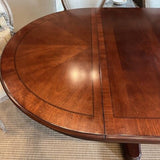 Legacy Furniture Pedistal Dining Table w/ Extension 46.5" W X 48" Diam - 70.5"L X 30" T