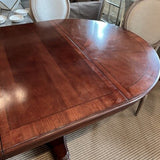 Legacy Furniture Pedistal Dining Table w/ Extension 46.5" W X 48" Diam - 70.5"L X 30" T
