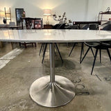 Room & Board Oval Top Marble Table 36.5 W X 60" L X 29.5" T