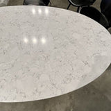 Room & Board Oval Top Marble Table 36.5 W X 60" L X 29.5" T