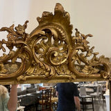 Antique English Carved & Gilded Mirror 41"W x 68"T