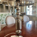 Single Table Lamp With Cowhide Shade 25"T / shade is 14"Diam
