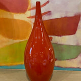 Large Tall Orange Decor Vase 26"T