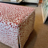 Restoration Hardware Storage Bench With Custom Slipcover In Designer Fabric 54.5"L x 21"D x 18"T