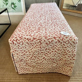 Restoration Hardware Storage Bench With Custom Slipcover In Designer Fabric 54.5"L x 21"D x 18"T