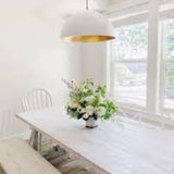 Regina Andrews 24"Diam Sigmund Pendant Lamp 12"T