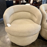 West Elm Viv Swivel Chair In Boucle Fabric 29.5 "W x 31"D x 29.5"H
