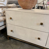 CB2 Four Drawer Shagreen Dresser 58"L x 20"D x 25.5"T