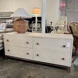 CB2 Four Drawer Shagreen Dresser 58"L x 20"D x 25.5"T