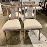 Set Of Four "one damaged" Restoration Hardware Dining Chairs 18"W x 20"D x 35"T