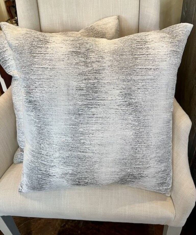 Pair Of NEW Custom Down Filled Pillows In Kaslen "Santana" Fabric 18" x 18"