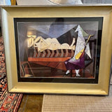 1971 Pablo Picasso "Serenade" Period Color Print 36"W X 30 "H