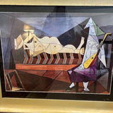 1971 Pablo Picasso "Serenade" Period Color Print 36"W X 30 "H
