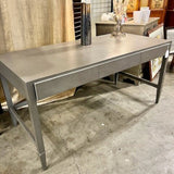 Madegoods Conrad Rafia Desk In Seal Fawn Finish 64"L x 30" D x 31"T