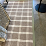 Custom Rug By Stark With Faux Leather Trim 6'9" x 9'7"