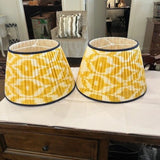 Pair Of Vaughn Of England 16" Lamp Shades In Tribal Ophelia