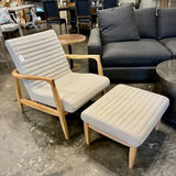 Room And Board Chair And Ottoman 28"W x 31"D x 32"T