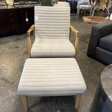 Room And Board Chair And Ottoman 28"W x 31"D x 32"T