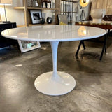Round White Tulip Table 47"Diam x 30.5" T