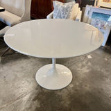 Round White Tulip Table 47"Diam x 30.5" T