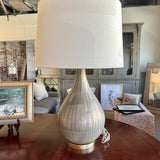 Arteriors Romy Table Lamp 32"T to Finial x 12"Diam Fixture x 19"Diam Shade