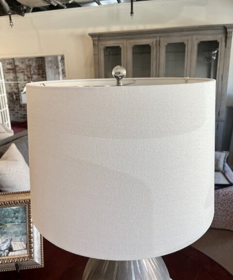 Arteriors Romy Table Lamp 32"T to Finial x 12"Diam Fixture x 19"Diam Shade