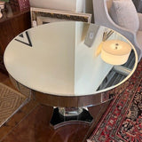 Round Mirrored Hall Table 36"Diam x 31"T