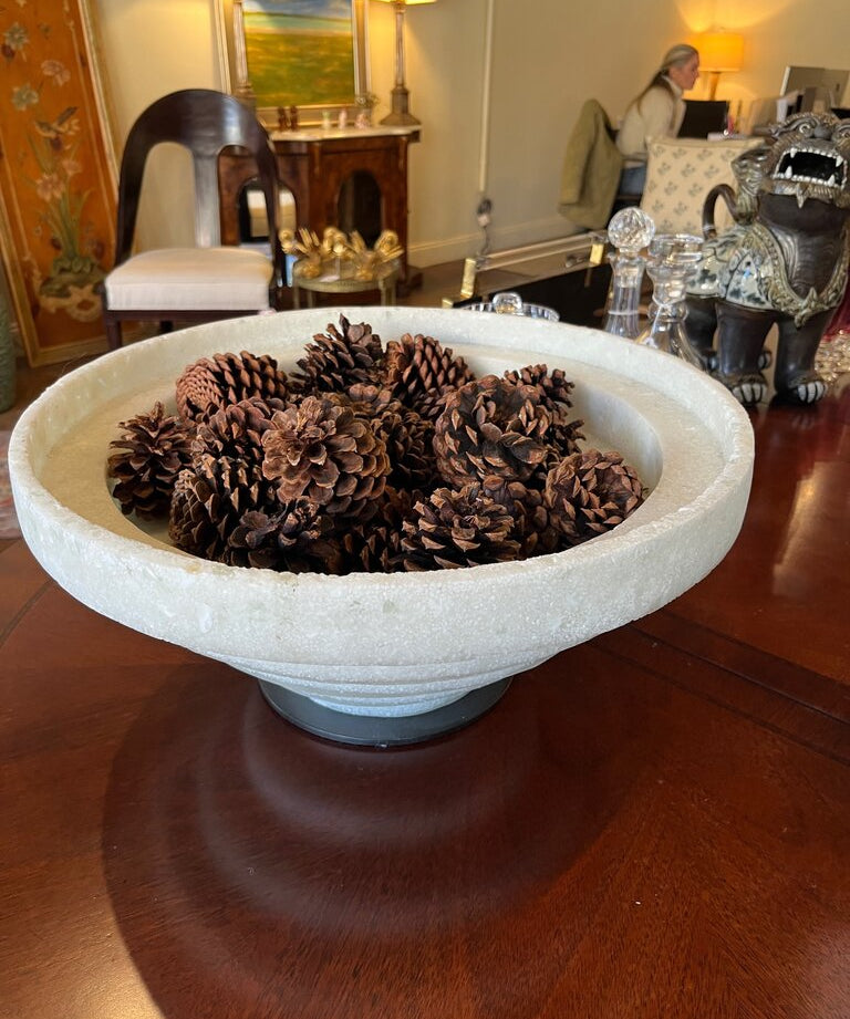 Maximus Centerpiece Ricestone Bowl18"Diam x 9"T