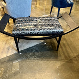 John Richard Faux Snakeskin Bench 47" W X 22" T X 22" W