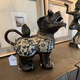 Chuanlhong Artisan Pottery Lanna Foo Dog Jigsaw 16" w X 14" T