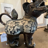 Chuanlhong Artisan Pottery Lanna Foo Dog Jigsaw 16" w X 14" T